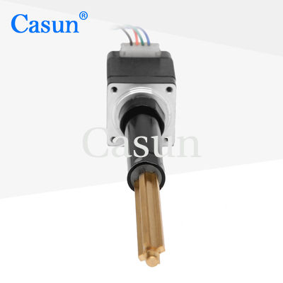 İyi fiyat Dağıtıcı için Siyah Kurşun Vida Step Motor Lineer Aktüatör NEMA 11 Helisel Pitch 38.1mm çevrimiçi