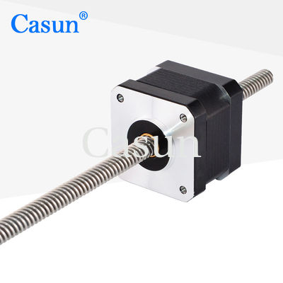 İyi fiyat 42x42x34mm 1.8 Derece 2 Faz 1.2A Hibrit Nema 17 Tr8*2 Kaptif olmayan adımlı motor çevrimiçi