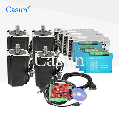 İyi fiyat lazer makinesi Kiti 86x86x107mm 4.5N.M NEMA 34 Kapalı Döngü Step Motor Kiti Sürücü PSU Mach3 çevrimiçi