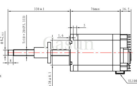 İyi fiyat NEMA 23 Entegre Dış Kurşun vida Stepper Motor 2N.M Entegre Kaptive Step Motor çevrimiçi