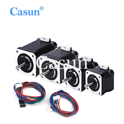 İyi fiyat Endüstriyel Otomasyon için 120V Nominal Gerilimli, 21kg.cm Torklu ve 5mm D-kesim Şaftlı Çelik Hibrit Step Motor çevrimiçi