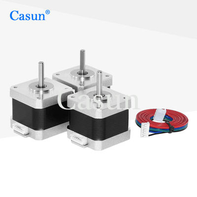 İyi fiyat Boyutlar 42X40mm Nema 17 Stepper Motor Dc Motor 350mN.M 0.9A 24mm Uzunluk çevrimiçi