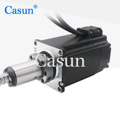 1.8 derece 2 fazlı Nema 23 Tr10 * 12 Top vida Stepper Motor 76mm Encoder ile gövde