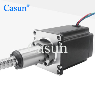 2000mNm 4A NEMA 23 Vidalı Step Motor Hibrit Lineer Aktüatör 76mm 24mm