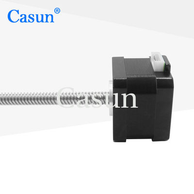 Nema 17 Tr8*8 200mm kurşun vida elektrikli doğrusal motor aktüatör ipliği 12V 28N.cm