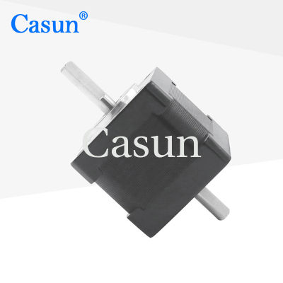 Casun Nema 14 CNC makinesi için yüksek hassasiyetli 2.7 V DC 1.0 AMP boş şaftlı adımlı motor
